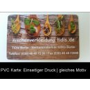 24 Stunden Sofortdruck für PVC Karten - Einseitiger...