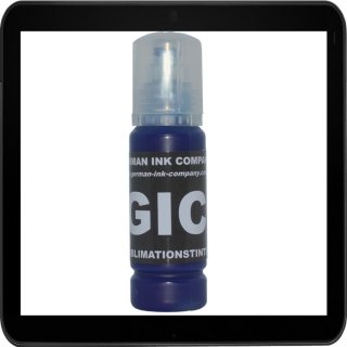 GIC - Hitzetransfertinte | Sublimationstinte 70ml Cyan für Ecotank Drucker