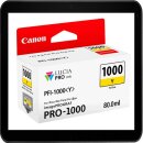PFI1000Y - Yellow - Canon Druckerpatrone mit 80ml Inhalt...