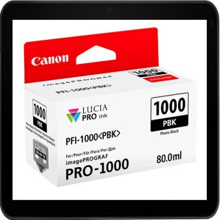 PFI1000PBK - Photo Black - Canon Druckerpatrone mit 80ml...