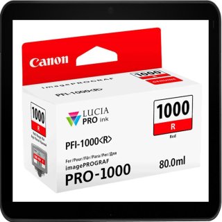 PFI1000R - Red - Canon Druckerpatrone mit 80ml Inhalt für...