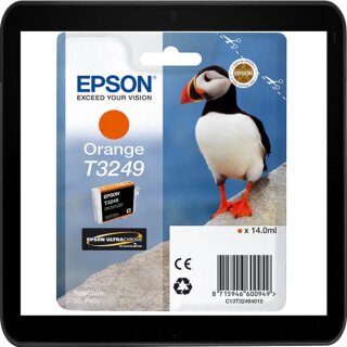 T32494010 Orange Epson Druckerpatrone mit 14ml Inhalt für ca. 980 Seiten Druckleistung