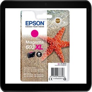 603XL - magenta - Epson Druckerpatrone mit 4ml Inhalt für ca. 350 Seiten Druckleistung nach ISO