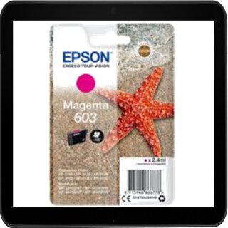 603 - magenta - Epson Druckerpatrone mit 2,4ml Inhalt für ca. 130 Seiten Druckleistung nach ISO