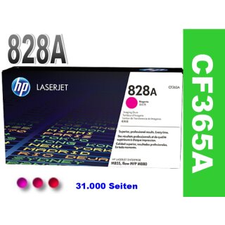 HP828A - CF365A Magenta Original Drum Kit (Imaging Drum) OPC für MFP M880, M885 Farblaserdrucker mit ca. 31.000 Seiten Druckleistung laut Herstellerangaben