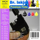 BR90 - Dr. Inkjet Komplettset 250ml Premium Nachfülltinte - Alles drin Packung für LC-421, LC-422 & LC-3211 bis LC-3239