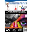 A3 Universal Tonertransferpapier - 100 Blatt f&uuml;r...