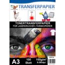 A3 Universal Tonertransferpapier - 100 Blatt für...