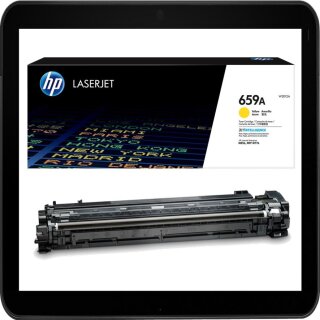 HP659A Toner yellow mit ca. 13.000 Seiten Druckleistung nach Iso - W2012A