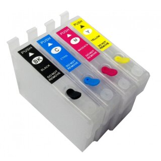 Wiederbefüllbare Druckerpatronen kompatibel zu Epson 603XL mit Auto Reset Chips IRP603MP CISS / Easyrefillpatronen / Leerpatronen