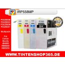 IRP558MP - CISS / Easyrefillpatronen für PGI-2500XL - je 1x für Black, Cyan, Magenta, Yellow mit Autoresettchip - ohne Tinte -