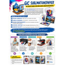 GIC A4 Sublimationspapier: Transferpapier für Textilien und Feststoffe - 50 Blatt Packung - Optimal auf die Marke GIC abgestimmt