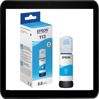 113 | T06B2 Pigment cyan Epson Druckertinte / Nachfülltinte mit 70ml Inhalt