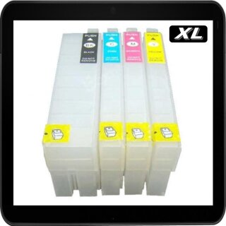 Wiederbefüllbare Druckerpatronen kompatibel zu Epson T3591-T3594, T35XL mit Auto Reset Chips - IRP395MP