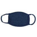 Mund- & Nasenmaske marineblau aus 100 % Baumwolle mit...