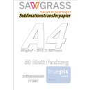 Sawgrass - A4 Truepix Classic Sublimationstransferpapier in der günstigen 50 Blatt Packung