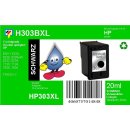 HP303XL Black TiDis Recyclingpatrone m. 20ml Inhalt -...