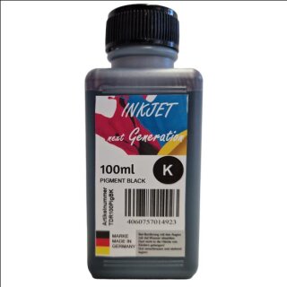 100ml schwarze Pigmentierte TiDis Nachfülltinte für Tintenstrahldrucker