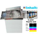 Multipack 500ml  TiDis Druckertinte / Nachfülltinte für Tintenstrahldrucker je 100ml PigBK/BK/C/M/Y