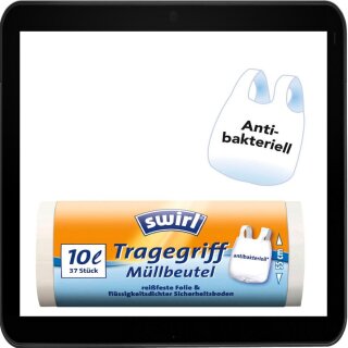 37 swirl® Tragegriff-Müllbeutel 10,0 l