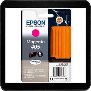 405 / T05G3 magenta Epson Tintenpatrone mit 5,4ml Pigmentierter Tinte für ca. 300 Seiten Druckleistung