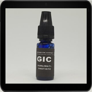 Cyan GIC - Hitzetransfertinte | Sublimationstinte in 10ml Flasche - Farbe CYAN