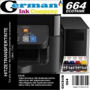 GIC - Hitzetransfertinte | Sublimationstinte Komplettpack - je 100ml Black, Cyan, Magenta, Yellow für EcoTankdrucker