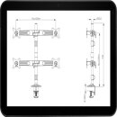 Wandhalterung, Tronje, 4-fach, TC742 + TS440, (TC744),...