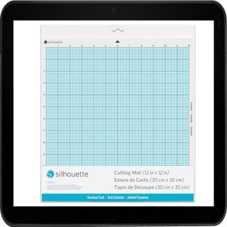 12"x12" (30,5 x 30,5 cm) leicht klebende Schneidematte von Silhouette für alle Cameo Hobbyschneidplotter