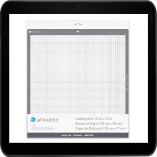 12"x12" (30,5 x 30,5 cm) stark klebende Schneidematte von Silhouette für alle Cameo Hobbyschneidplotter