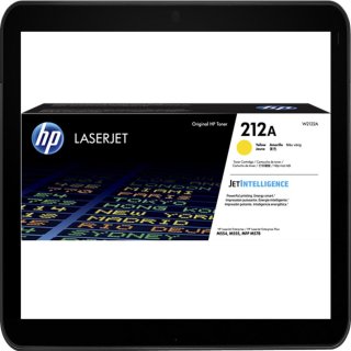 HP212A yellow HP Lasertoner mit ca. 4.500 Seiten Leistung nach Iso - W2122A