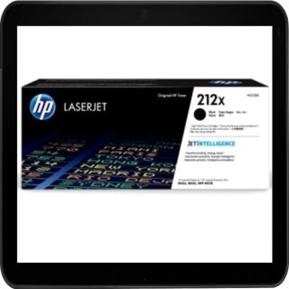 HP212X schwarz HP Lasertoner mit ca. 13.000 Seiten Leistung nach Iso - W2120X