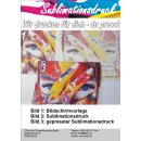 Auftragsdruck auf Sublimationspapier im A4 Format - Sublimationsdruck mit dem eigenem Motiv