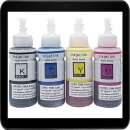 T664 - TiDis Ink 400ml Komplett Set Premium Dye Based...