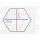 AcousticPro® Hexagon mit hoher Schallabsorption 100 x 86,6cm B/H mit eigenem Motiv mit weißen Rahmen