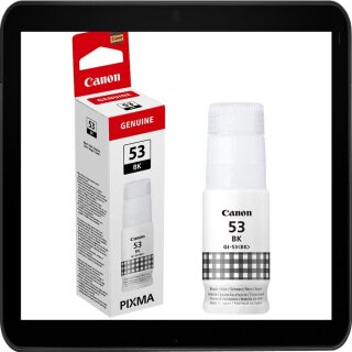 GI-53BK Canon Druckertinte / Nachfülltinte 60ml Fotoschwarz für ca. 3.700 Seiten Druckleistung - 4699C001