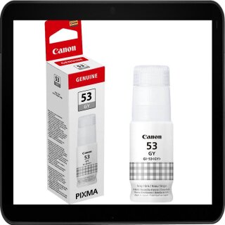 GI-53GY Canon Druckertinte / Nachfülltinte 60ml Grau für ca. 8.000 Seiten Druckleistung - 4708C001
