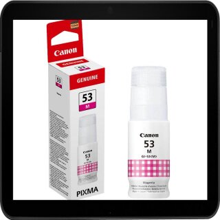 GI-53M Canon Druckertinte / Nachfülltinte 60ml Magenta für ca. 8.000 Seiten Druckleistung - 4681C001