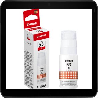 GI-53R Canon Druckertinte / Nachfülltinte 60ml Rot für ca. 8.000 Seiten Druckleistung - 4717C001