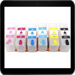 Wiederbefüllbare Druckerpatronen kompatibel für Epson 378XL mit Auto Reset Chips - IRP260