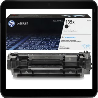 HP135X Lasertoner Schwarz  mit ca. 2.400 Seiten Druckleistung nach Iso - W1350X