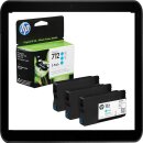 HP 712 cyan HP Tintenpatronen 3er Pack m.3x 29ml Inhalt -...