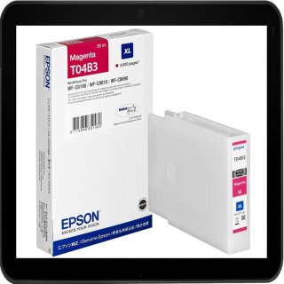 T04B3XL magenta Epson Tintenpatrone mit ca. 4.600 Seiten Druckleistung nach Iso - 39ml
