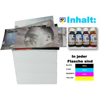 Multipack 400ml TiDis Ink Druckertinte BCMY + IRP109 Luftabsorber - Inkjet next Generation für HP304 & HP304XL