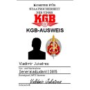 KGB Spaß oder Filmausweis mit Bild und beidseitig...