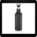Isolierflasche kupfer-vakuum schwarz 0,75 l