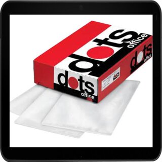 A5 glänzende dots Laminierfolien in 300 Blatt Packung - 100 micron Stark