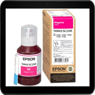 C13T49N300 Magenta Epson Dye Sublimationstinte für SURECOLOR SC-F100/F500/F501 -140ml