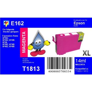 E162 - TiDis Ersatzpatrone - magenta - mit 14ml Inhalt ersetzt T1813XL