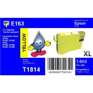 E163 - TiDis Ersatzpatrone - yellow - mit 14ml Inhalt ersetzt T1814XL